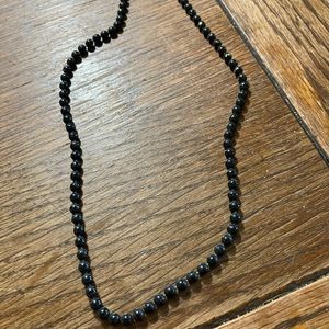 Black beaded necklace